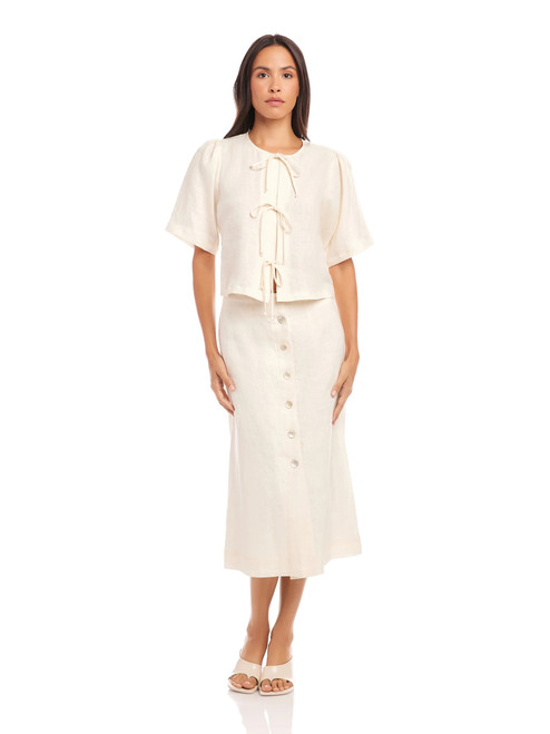 Lori Midi Skirt - Ecru